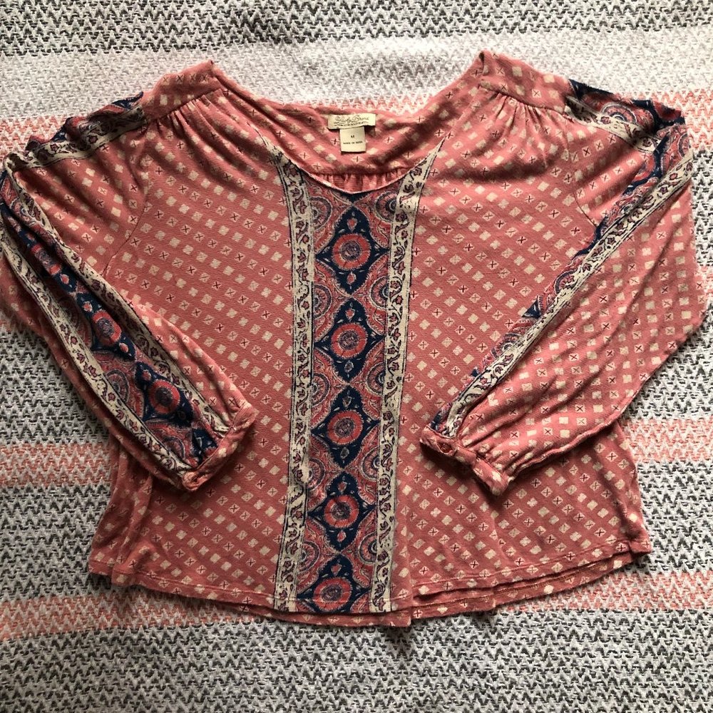 Lucky Brand Long Sleeve Pattern shirt